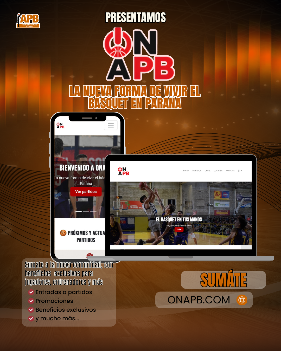 APB lanza OnAPB, una nueva plataforma para vivir el básquet de otra manera